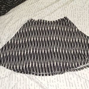 Charlotte Russe black and white skater skirt
